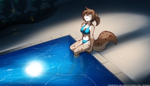 Nighttime Swim