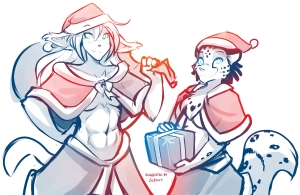 Adira and Adelaide - Christmas Outfits