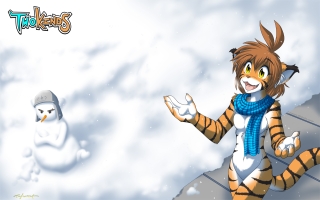Snow Tiger Winter Wallpaper