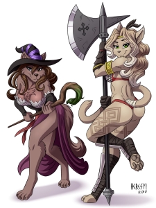 Natani and Adelaid in Dragon's Crown