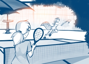 A Friendly Match of Tennis