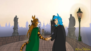 TwoKinds - Flora and Trace in Prague - by Matias F