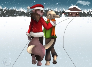 Natani and Keith: Christmas Walk (TwoKinds)
