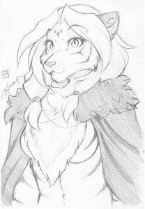 Noble Tigress Sketch from Cincinnati Comic expo