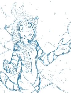 Sketchithon 04 - Snow Tiger