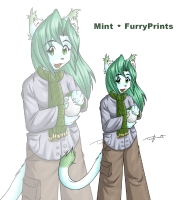 Mint the FurryPrints Mascot