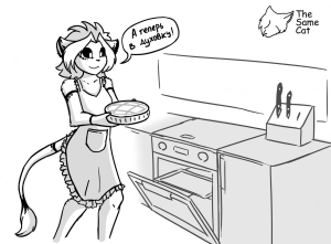 Willow makes a pie