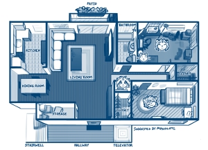 Modern Trio Apartment