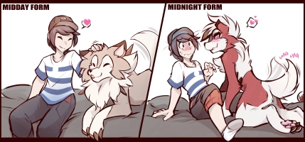 Petting Lycanroc