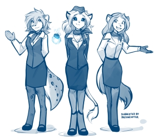 Flight Attendant Trio