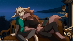 Natani and Keith PDA