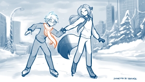 Backstage AU: Ice Skating