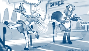 Rollerskating Diner