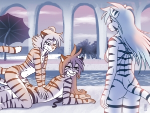 Tigress trace's new swimsuit
