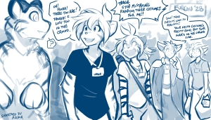 Furry Convention - Trace and Flora