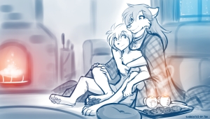 Nat and Keith - Fireside