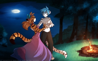 Moonlit Tiger Dance