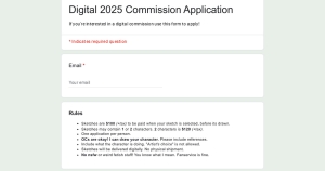 2025 Open Commission Application!