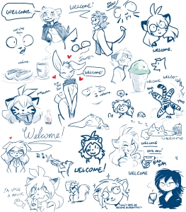 Welcome Doodles