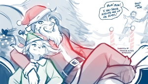 Santa Natani and Elf Keith