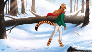 Tiger in the Snow