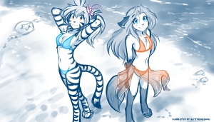 Swimsuit Showcase - Flora & Laura