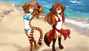 Swimsuit Showcase - Flora & Laura