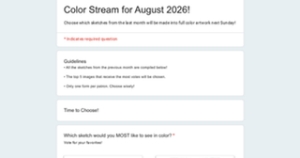 August 2026 Color Vote