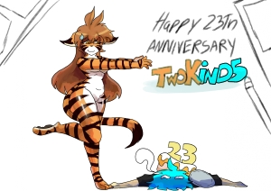 Twokinds 23th anniversary x3